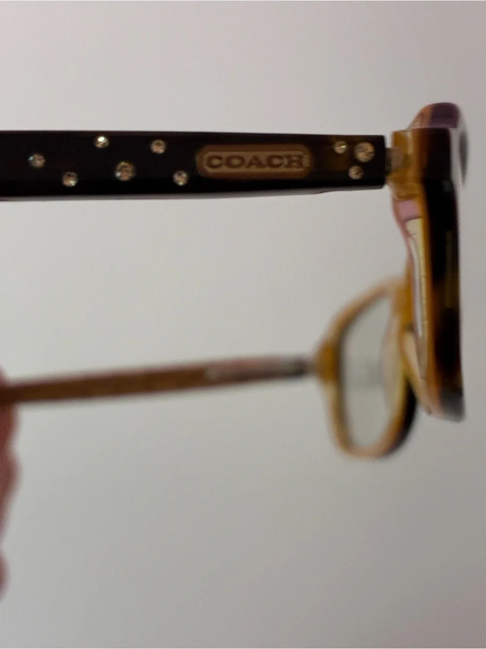 Coach Lizzie Kids Brown Tortoise Rectangle Eyeglasses Frames